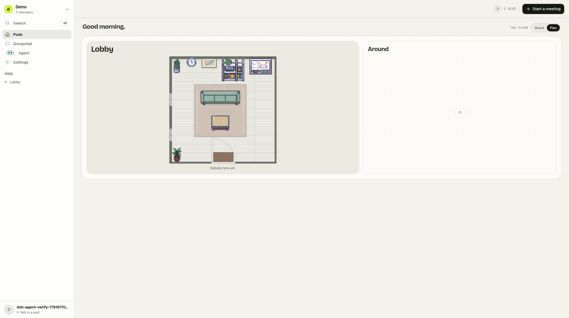 CoCreate: a shared virtual room for you and your AI companion
